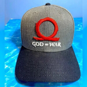God of War - Officially Licensed Hat w/ Troll Fight Graphic on Underside of Brim